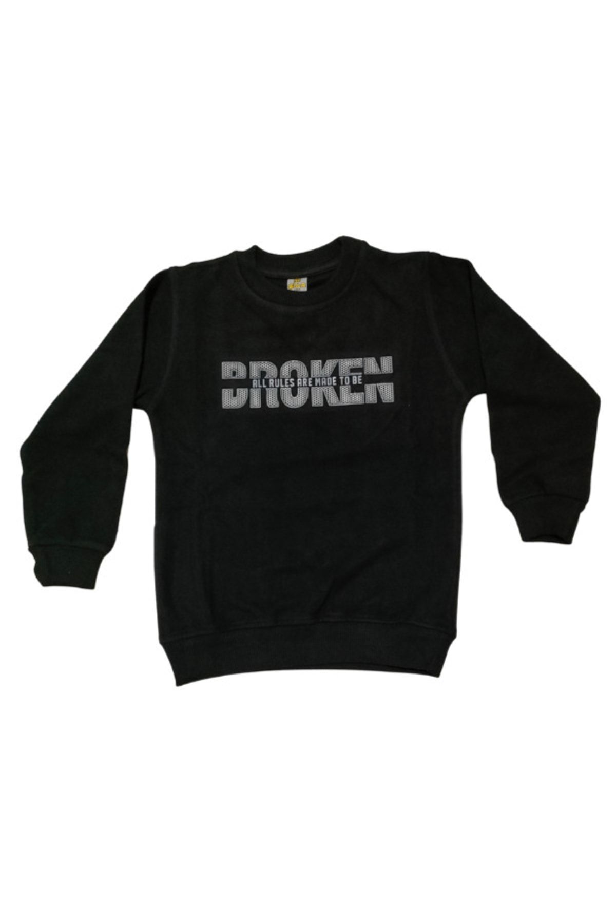 Broken Enjeksiyon Baskılı Sweat